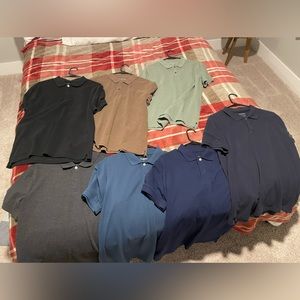 Polos from Banana Republic and Good fellow.